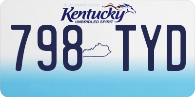 KY license plate 798TYD