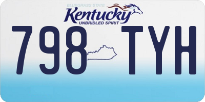 KY license plate 798TYH