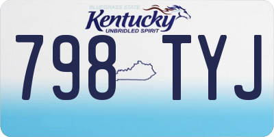 KY license plate 798TYJ