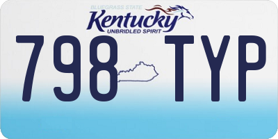 KY license plate 798TYP