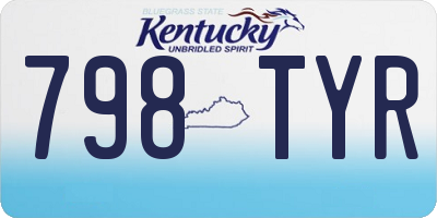 KY license plate 798TYR