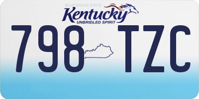 KY license plate 798TZC
