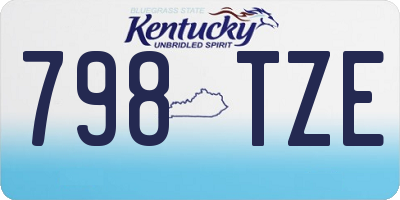 KY license plate 798TZE