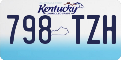 KY license plate 798TZH