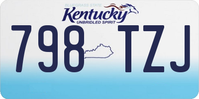 KY license plate 798TZJ
