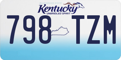KY license plate 798TZM