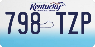 KY license plate 798TZP