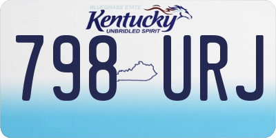 KY license plate 798URJ