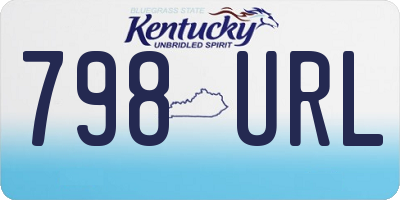 KY license plate 798URL