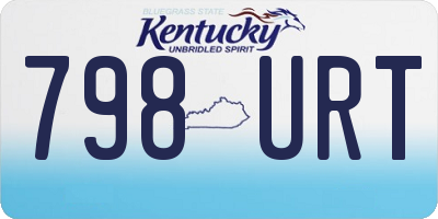 KY license plate 798URT