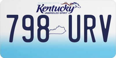 KY license plate 798URV