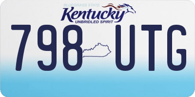 KY license plate 798UTG