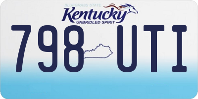 KY license plate 798UTI