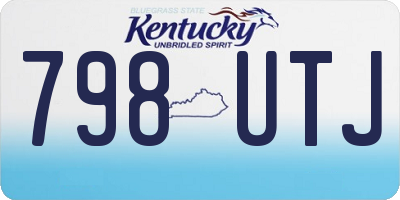 KY license plate 798UTJ