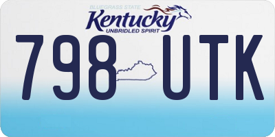 KY license plate 798UTK