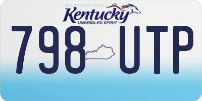 KY license plate 798UTP
