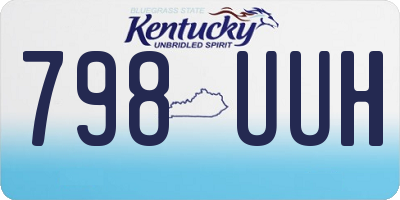 KY license plate 798UUH