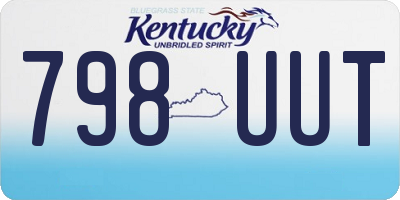 KY license plate 798UUT