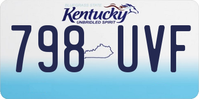 KY license plate 798UVF