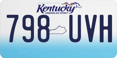 KY license plate 798UVH