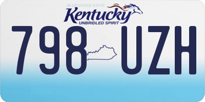 KY license plate 798UZH