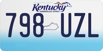 KY license plate 798UZL