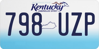KY license plate 798UZP