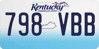 KY license plate 798VBB