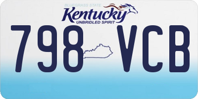 KY license plate 798VCB