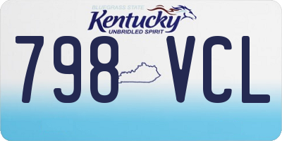 KY license plate 798VCL