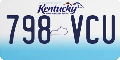 KY license plate 798VCU