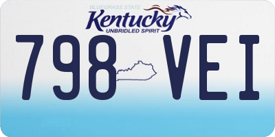 KY license plate 798VEI