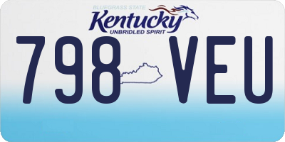 KY license plate 798VEU