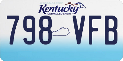 KY license plate 798VFB