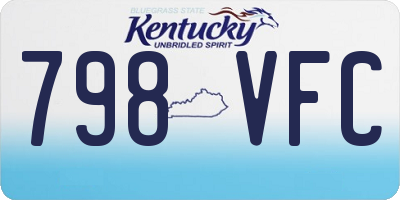 KY license plate 798VFC