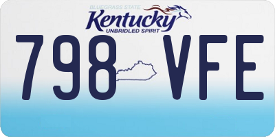 KY license plate 798VFE