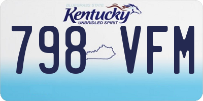 KY license plate 798VFM