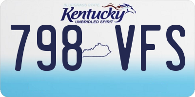 KY license plate 798VFS