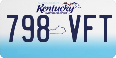 KY license plate 798VFT