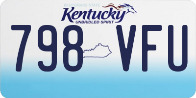 KY license plate 798VFU