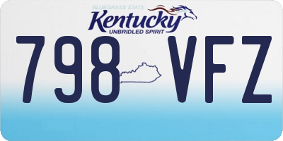 KY license plate 798VFZ