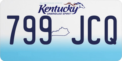 KY license plate 799JCQ