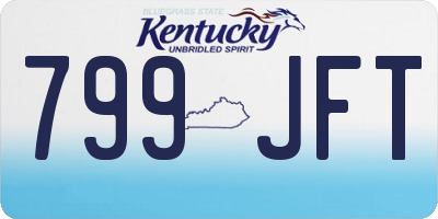 KY license plate 799JFT