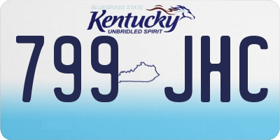 KY license plate 799JHC