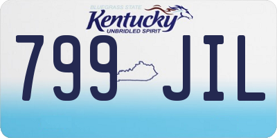 KY license plate 799JIL