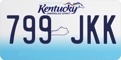 KY license plate 799JKK