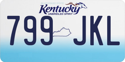 KY license plate 799JKL