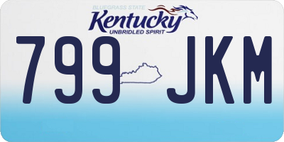KY license plate 799JKM