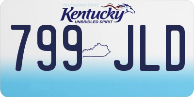 KY license plate 799JLD