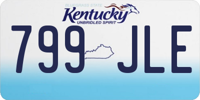 KY license plate 799JLE